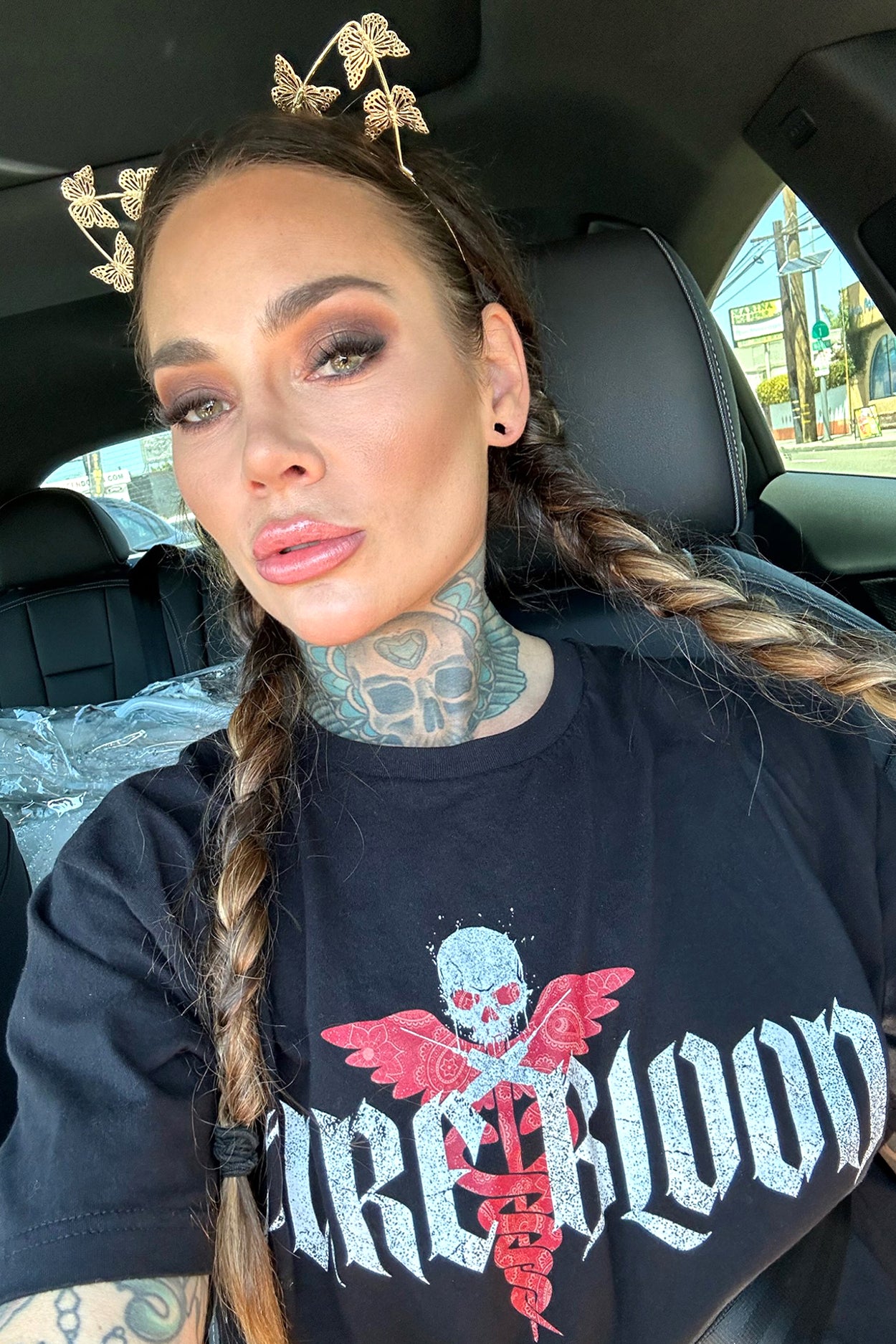 "Red Cross" Crop Tee