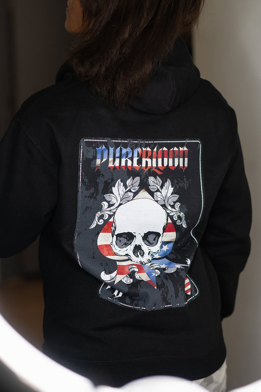 "Ace of Skulls Patriot" Hoodie