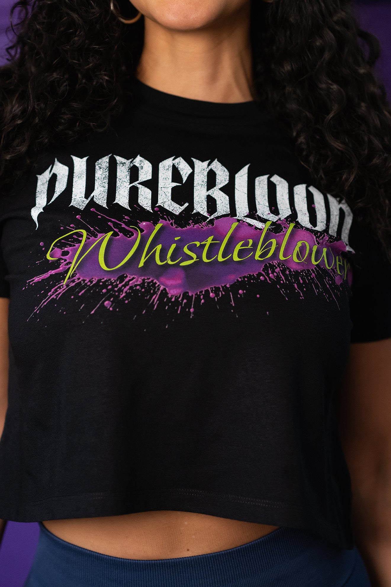 "Whistleblower 3" Crop Tee