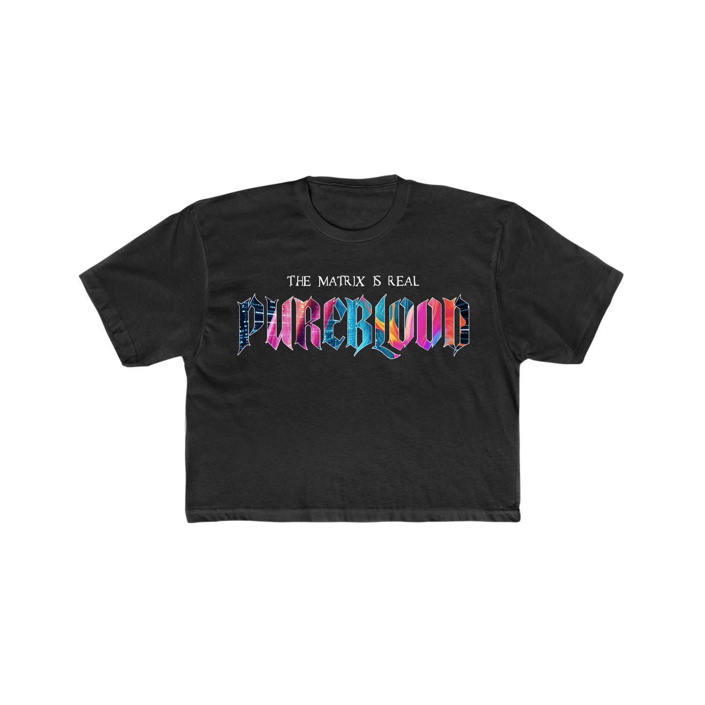 "Matrix 2" Crop Tee
