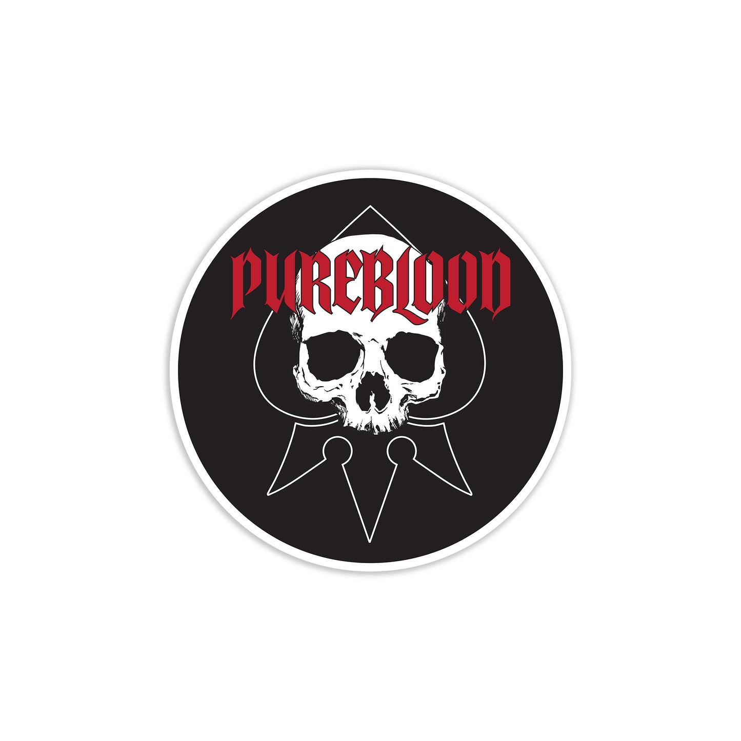 Sticker - Ace of Skulls Circle