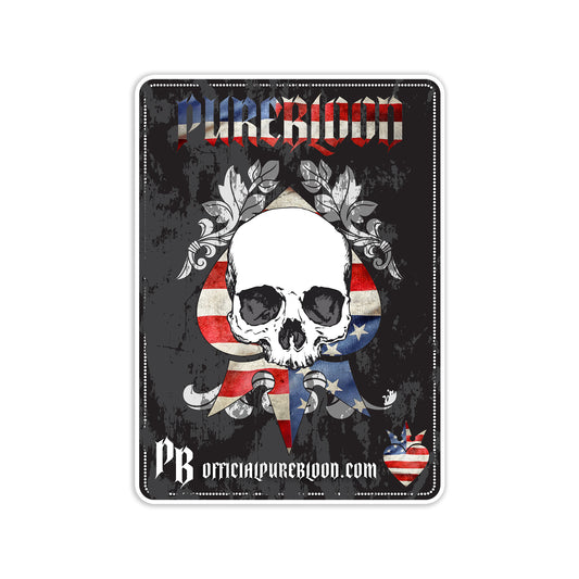 Sticker - Ace of Skulls Patriot