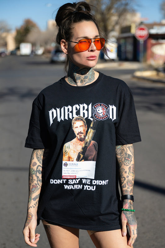 "Warning" Tee