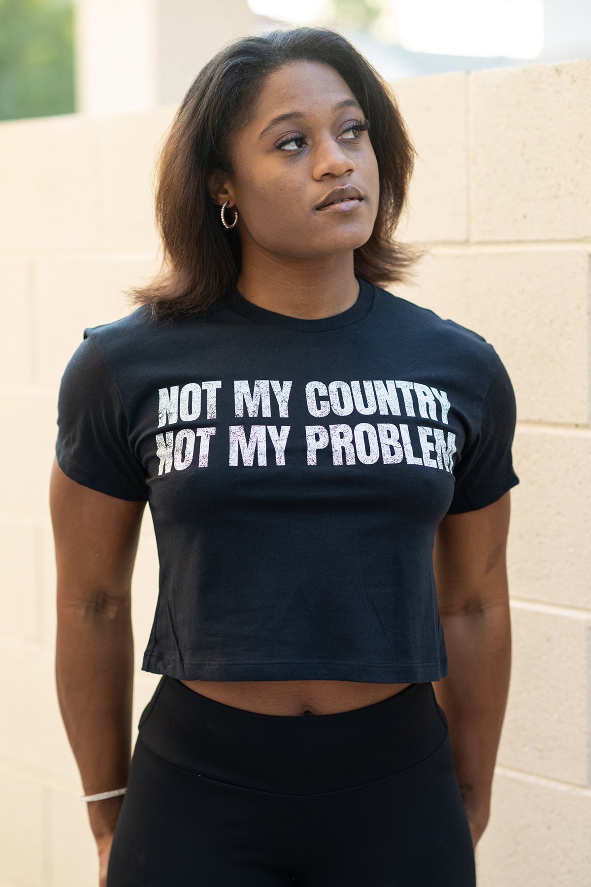 "Not My Country" Crop Tee