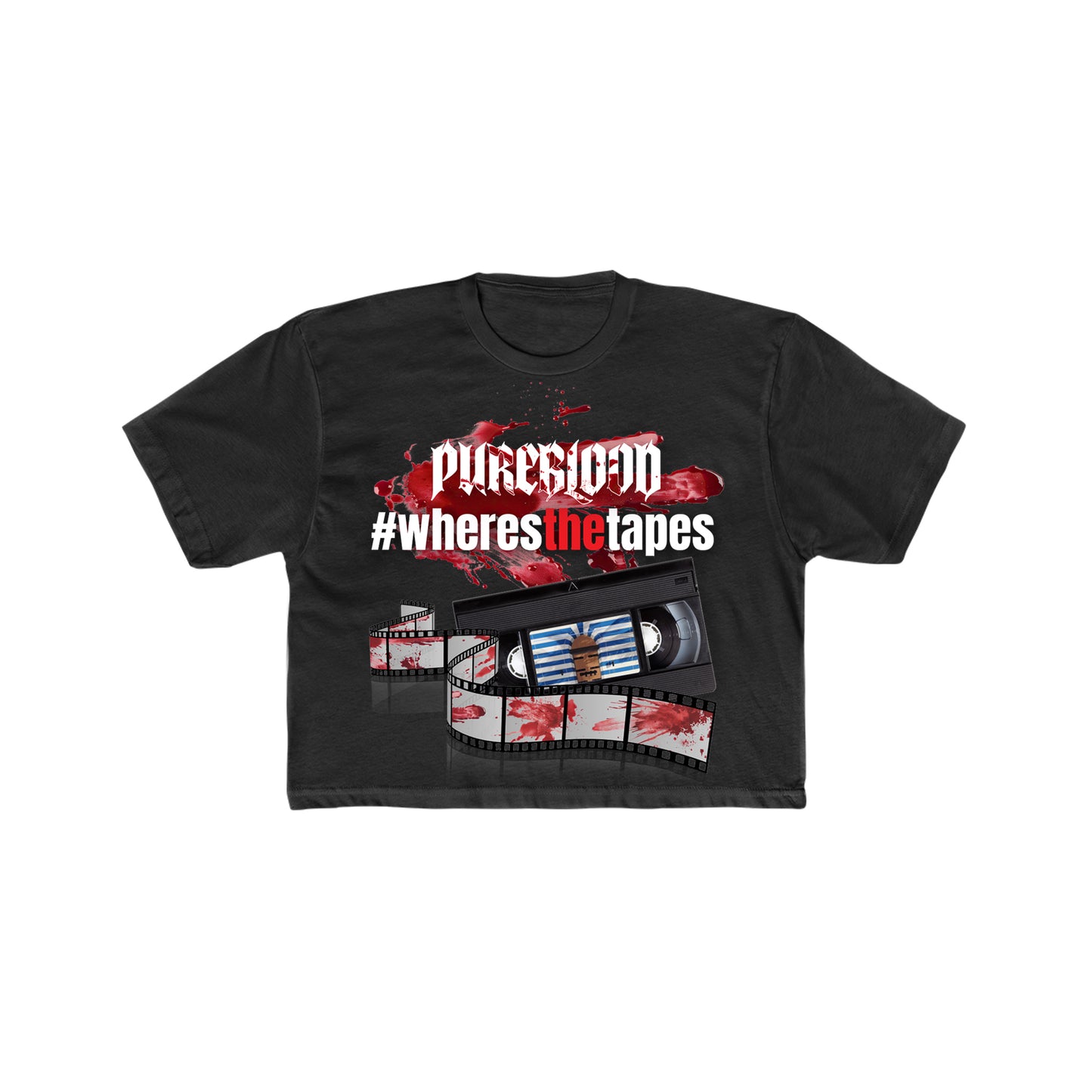 "Wheres the tapes" Crop Tee